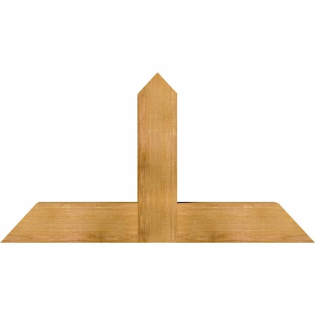 Ekena Millwork Portland Rough Sawn Timber Gable Bracket, Western Red Cedar, 48"W x 26"H x 6"D x 6"F, 13/12 Pitch GBW048X26X0606POR00RWR